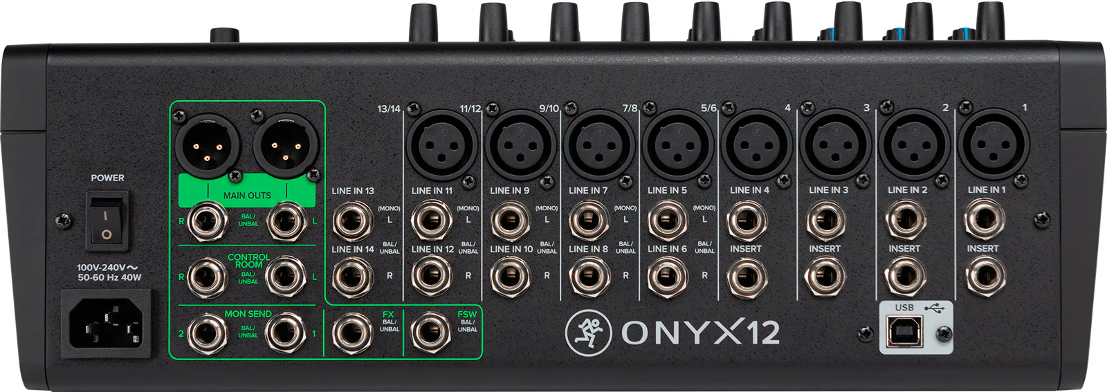 MACKIE ONYX12 MESA DE MEZCLAS 12 CANALES CON USB - Image 4