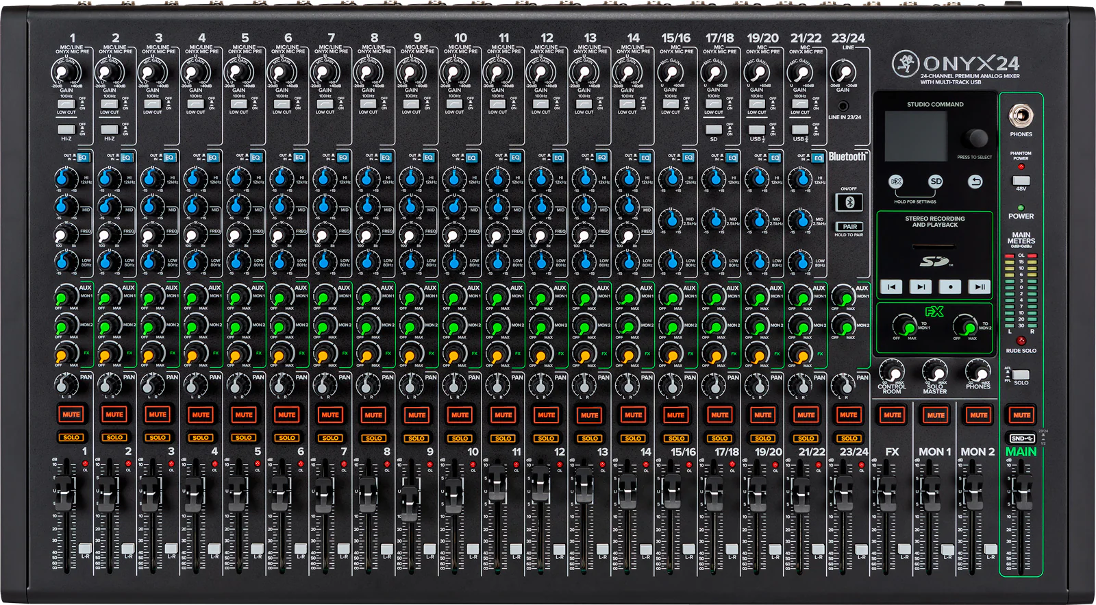 MACKIE ONYX24 MESA DE MEZCLAS 24 CANALES CON USB
