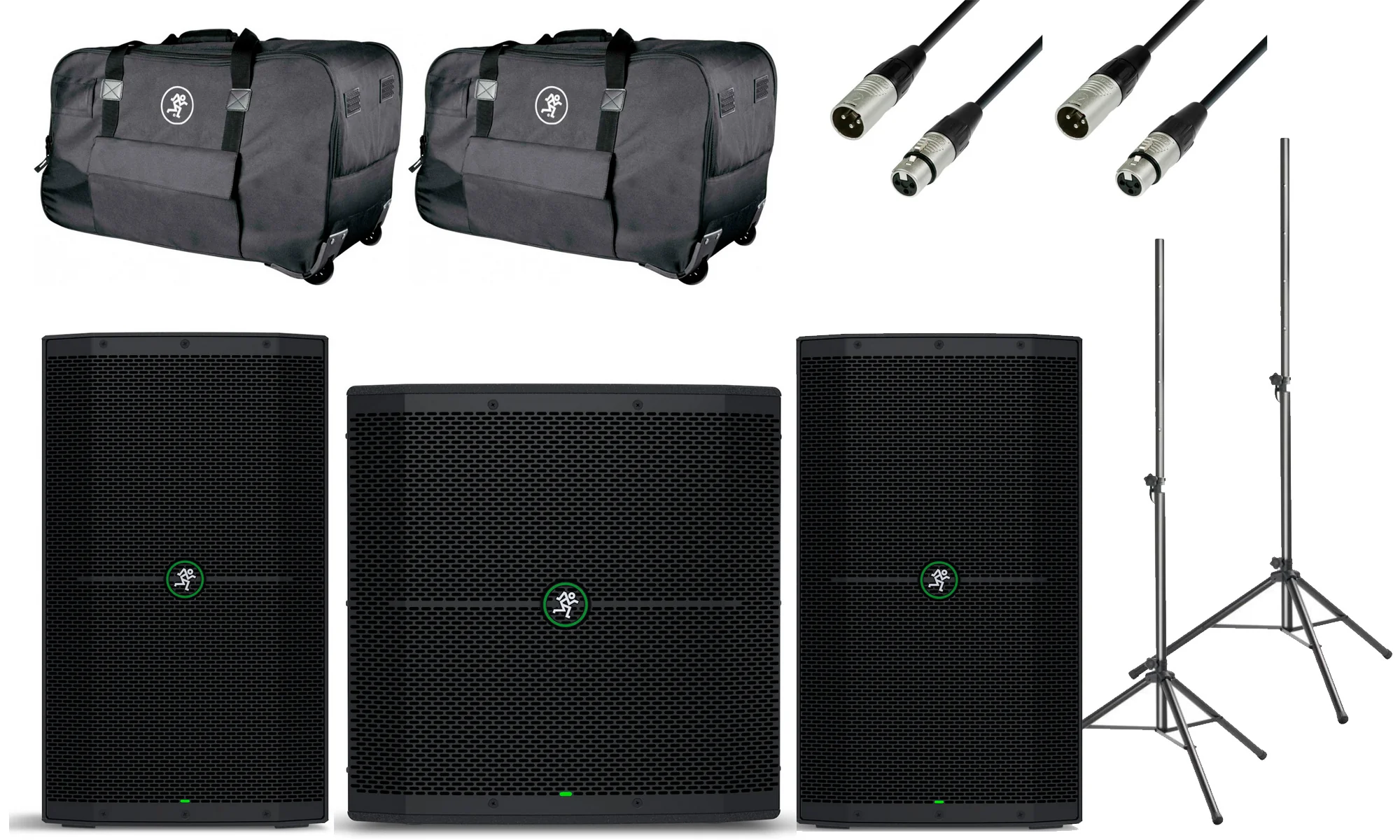 MACKIE -PACK- 2 X THUMP 212 COLUMNA ACTIVA + SUBWOOFER Y ACCESORIOS