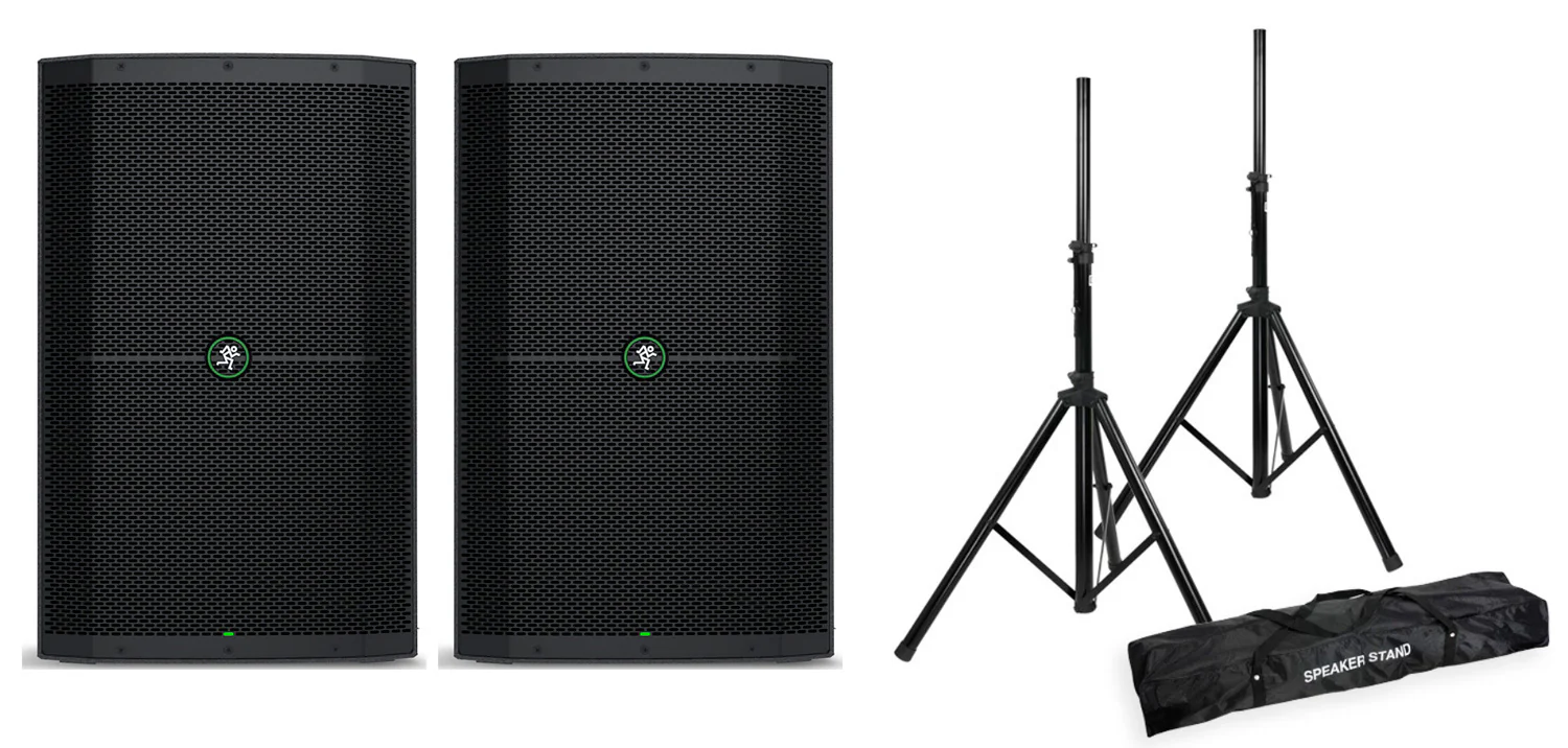 MACKIE -PACK- 2 X THUMP 215XT COLUMNA ACTIVA + SOPORTES
