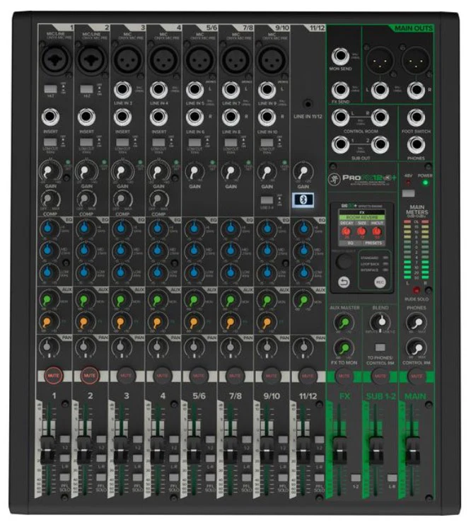 MACKIE PRO FX12 V3+ PLUS MESA DE MEZCLAS 12 CANALES