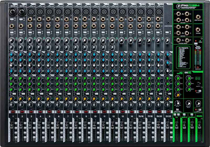 MACKIE PRO FX22 V3 MESA DE MEZCLAS 22 CANALES