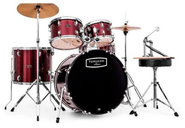 MAPEX TNM5044TCUDR TORNADO BATERIA ACUSTICA CON HERRAJES 20 ROJA - Image 2