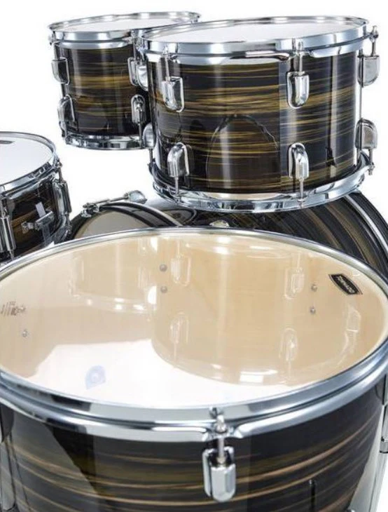 MAPEX TNM5294FTFJ TORNADO BATERIA ACUSTICA CON HERRAJES STRIPPED BLACK - Image 4