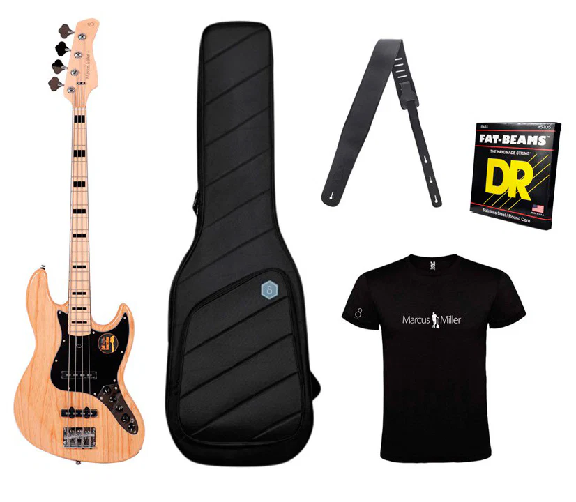 MARCUS MILLER SET V7 SWAMP ASH-4 NAT PACK BAJO ELECTRICO NATURAL