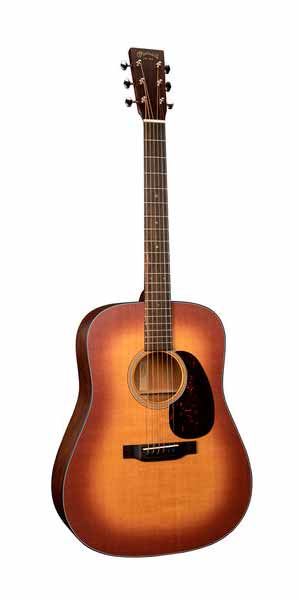 MARTIN D18 SATIN AMBST GUITARRA ACUSTICA DREADNOUGHT AMBER BURST