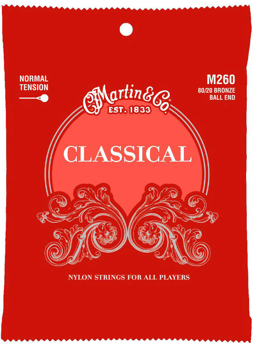 MARTIN M260 CLASSICAL JUEGO CUERDAS GUITARRA ESPAÑOLA TENSION NORMAL