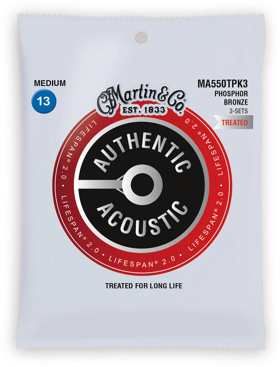 MARTIN MA550TPK3 PACK TRES JUEGOS DE CUERDA GUITARRA ACUSTICA 13-56