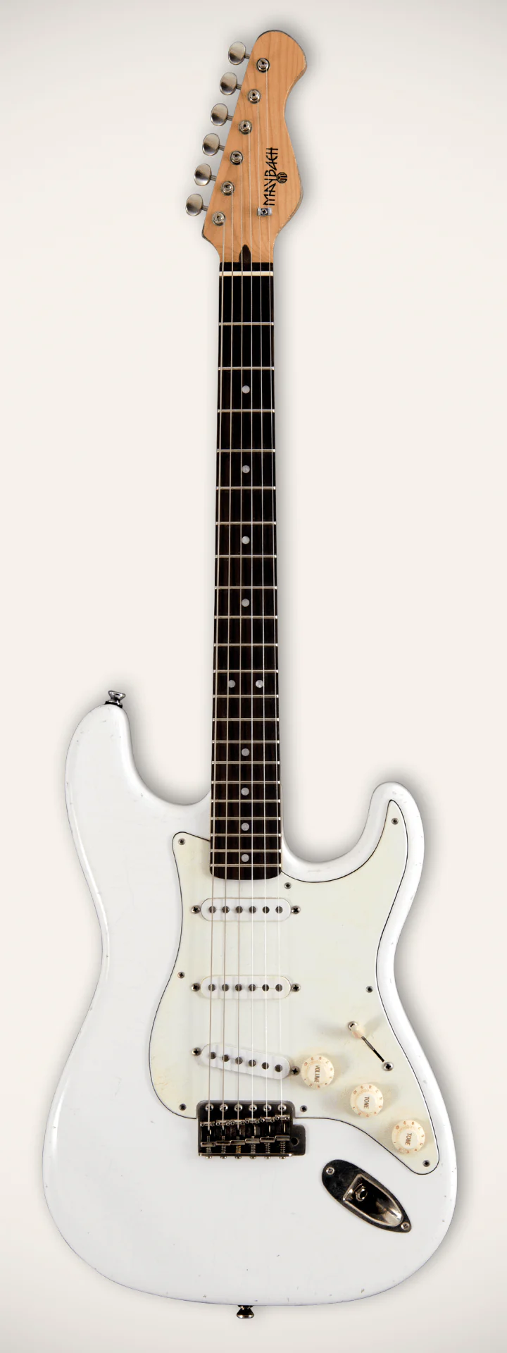 MAYBACH STRADOVARI S61 GUITARRA ELECTRICA OLYMPIC WHITE AGED