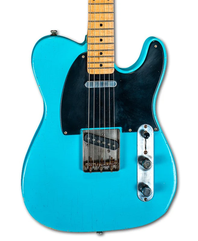 MAYBACH TELEMAN T54 GUITARRA ELECTRICA CADDY BLUE AGED - Image 3