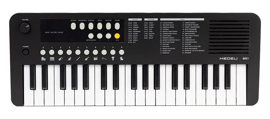 MEDELI MK1 BK TECLADO PORTATIL 37 TECLAS NEGRO