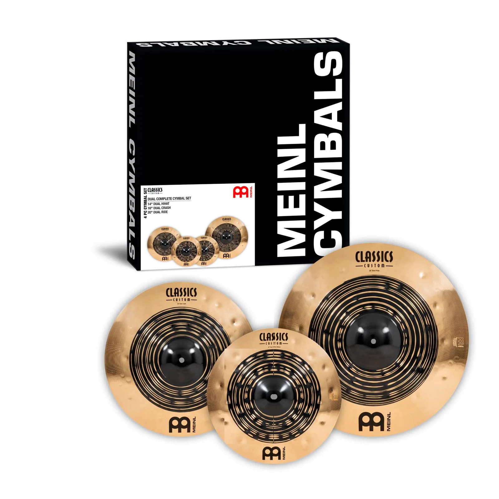 MEINL CCDU141620 CLASSICS CUSTOM DUAL COMPLETE PACK DE PLATOS BATERIA 14/16/20