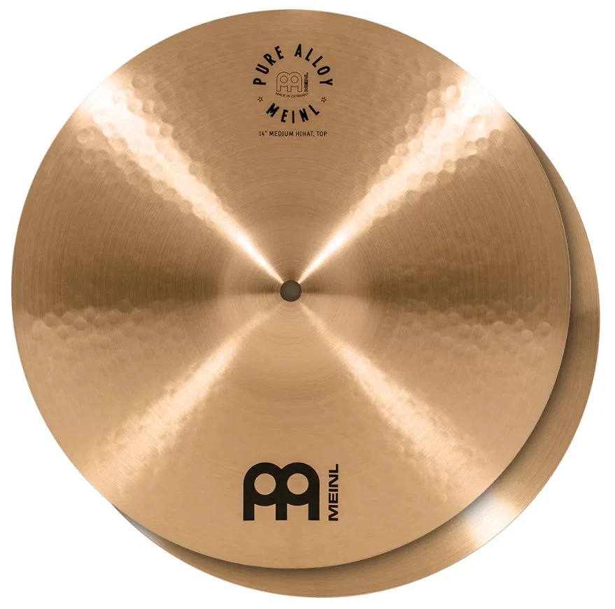 MEINL PA14MH PURE ALLOY TRADITIONAL MEDIUM HI HAT 14 PLATOS BATERIA
