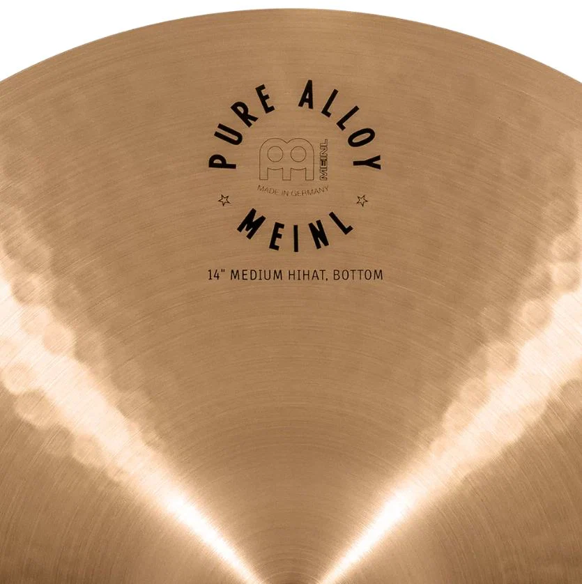 MEINL PA14MH PURE ALLOY TRADITIONAL MEDIUM HI HAT 14 PLATOS BATERIA - Image 10