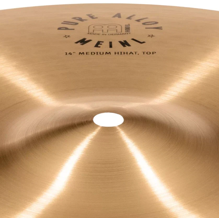 MEINL PA14MH PURE ALLOY TRADITIONAL MEDIUM HI HAT 14 PLATOS BATERIA - Image 4