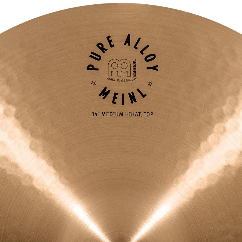 MEINL PA14MH PURE ALLOY TRADITIONAL MEDIUM HI HAT 14 PLATOS BATERIA - Image 7