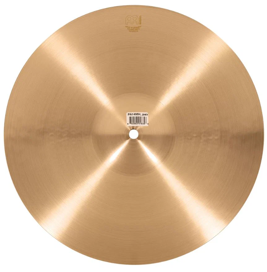 MEINL PA14MH PURE ALLOY TRADITIONAL MEDIUM HI HAT 14 PLATOS BATERIA - Image 9