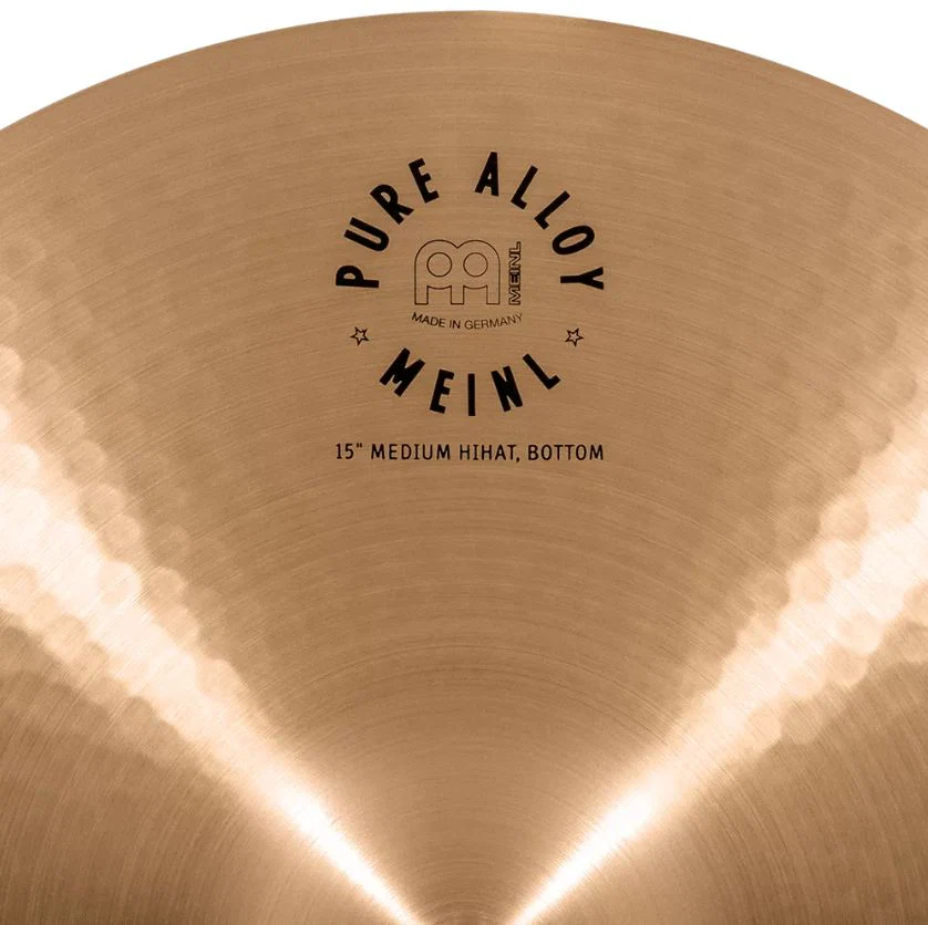 MEINL PA15MH PURE ALLOY TRADITIONAL MEDIUM HI HAT 15 PLATOS BATERIA - Image 10
