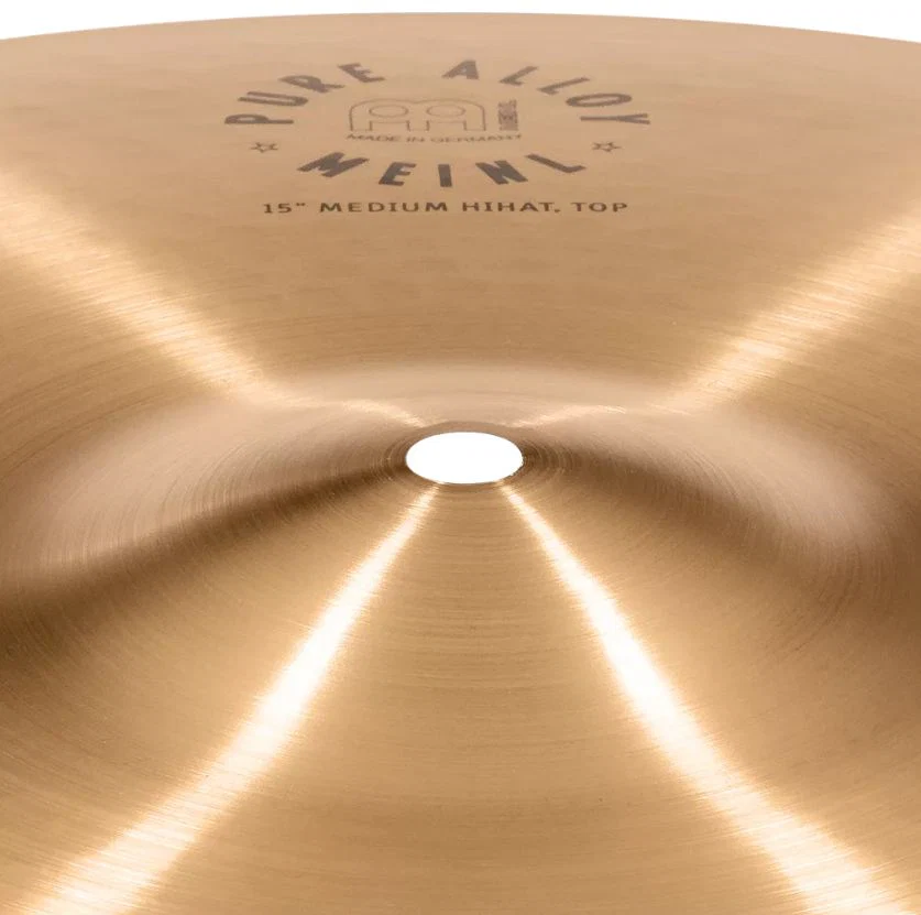MEINL PA15MH PURE ALLOY TRADITIONAL MEDIUM HI HAT 15 PLATOS BATERIA - Image 4