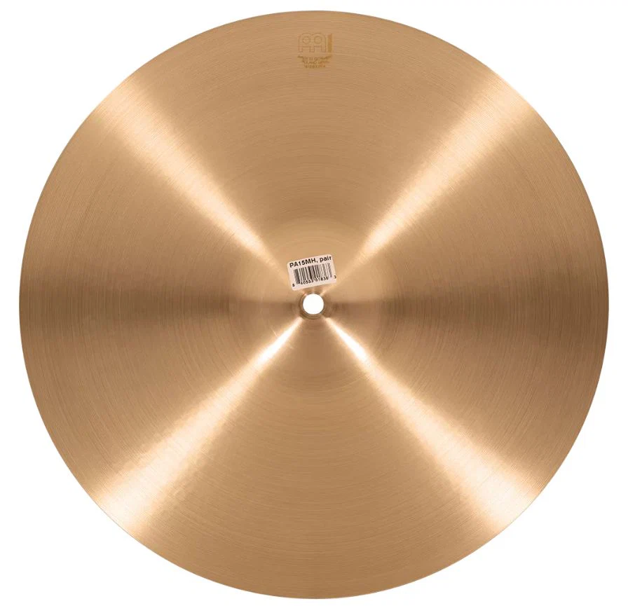 MEINL PA15MH PURE ALLOY TRADITIONAL MEDIUM HI HAT 15 PLATOS BATERIA - Image 9