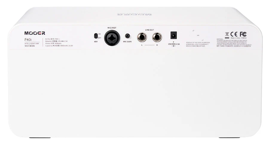 MOOER F40I SW AMPLIFICADOR GUITARRA SNOWFALL WHITE - Image 4