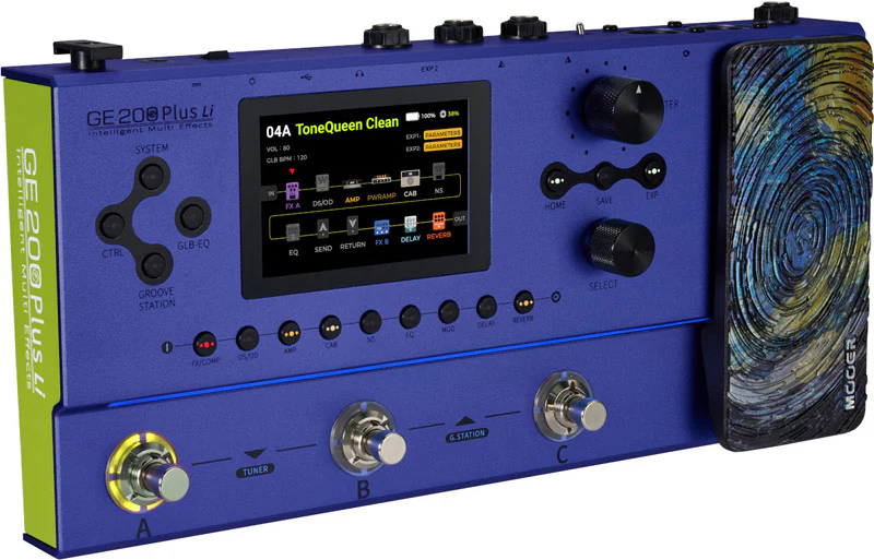 MOOER GE200 PLUS LI PEDALERA MULTIEFECTOS CON BATERIA RECARGABLE - Image 4