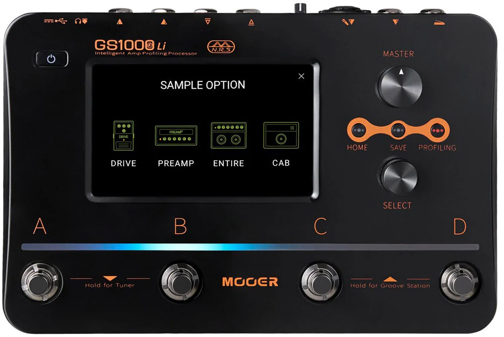 MOOER GS1000 LI PEDALERA MULTIEFECTOS GUITARRA CON BATERIA RECARGABLE