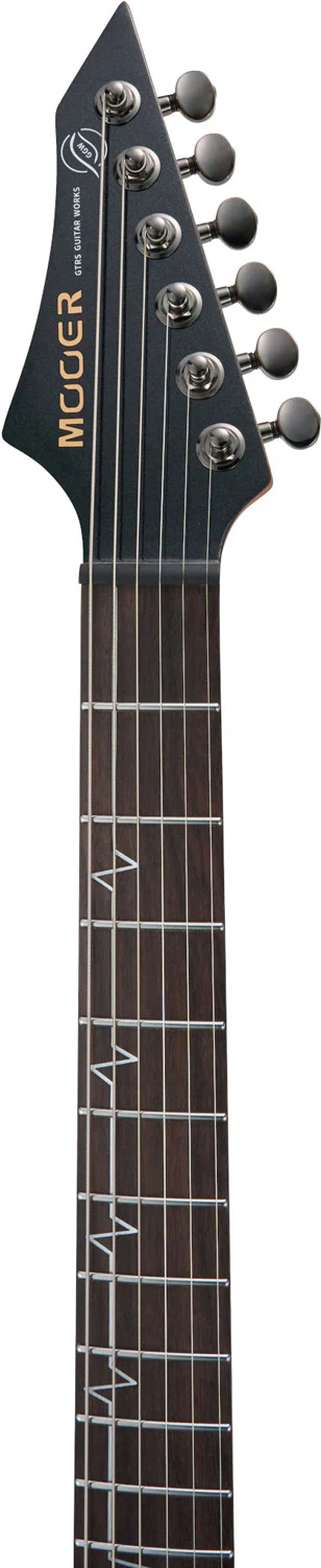 MOOER MMT100 PB GUITARRA ELECTRICA PEARL BLACK - Image 4