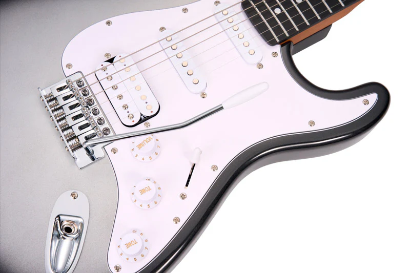 MOOER MSC10 ELITE IS GUITARRA ELECTRICA IRON SILVER - Image 4