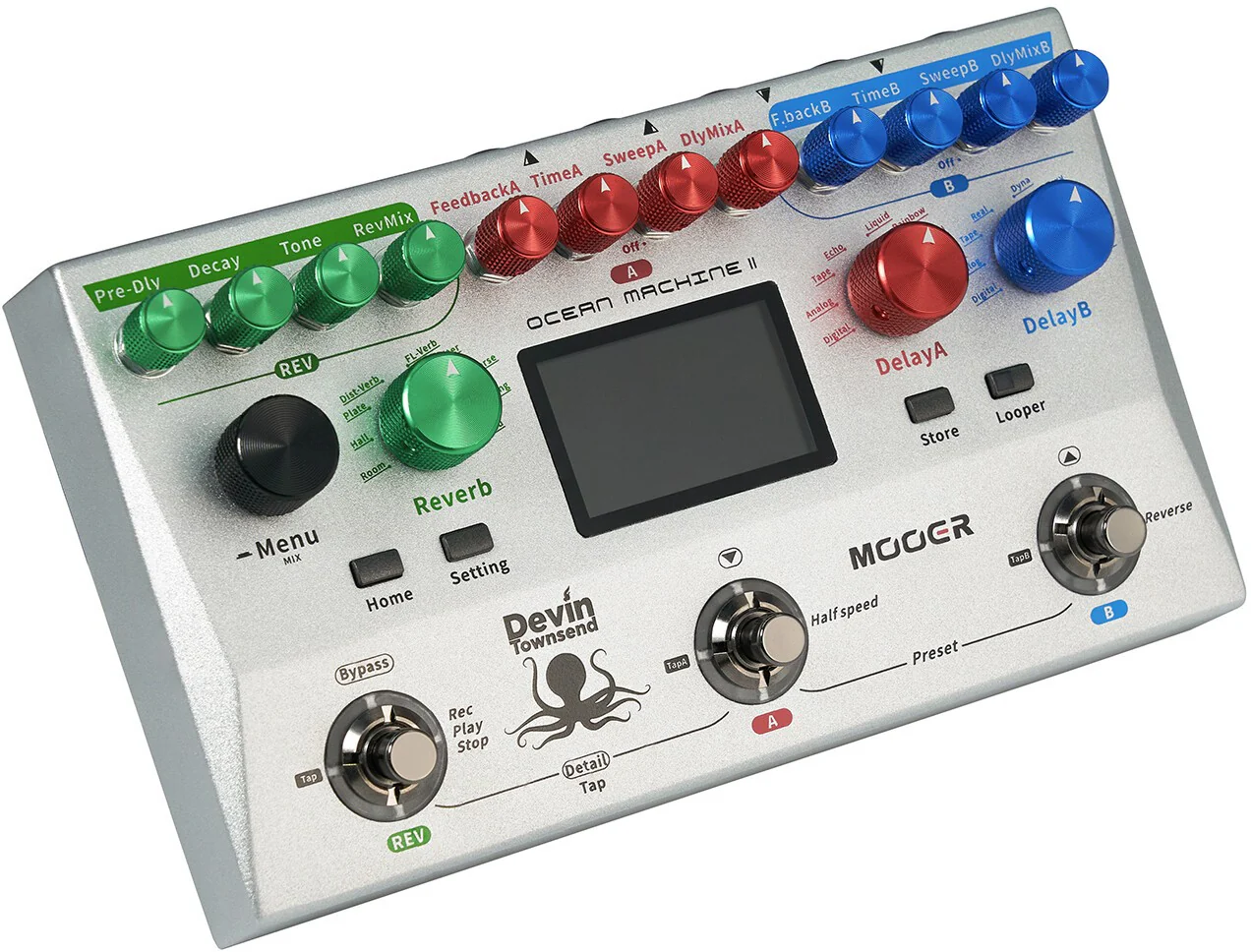 MOOER OCEAN MACHINE II PEDAL DELAY REVERB - Image 4