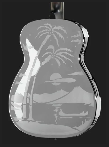 NATIONAL RESOPHONIC STYLE O 14 FRET SINGLE CONE BRASS GUITARRA RESONADORA - Image 7
