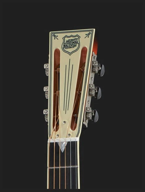 NATIONAL RESOPHONIC STYLE O DELUXE BRASS SINGLE CONE 14 FRET GUITARRA RESONADORA - Image 5