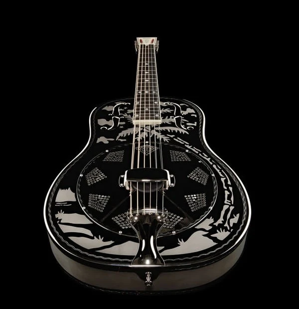 NATIONAL RESOPHONIC STYLE O DELUXE BRASS SINGLE CONE 14 FRET GUITARRA RESONADORA - Image 8