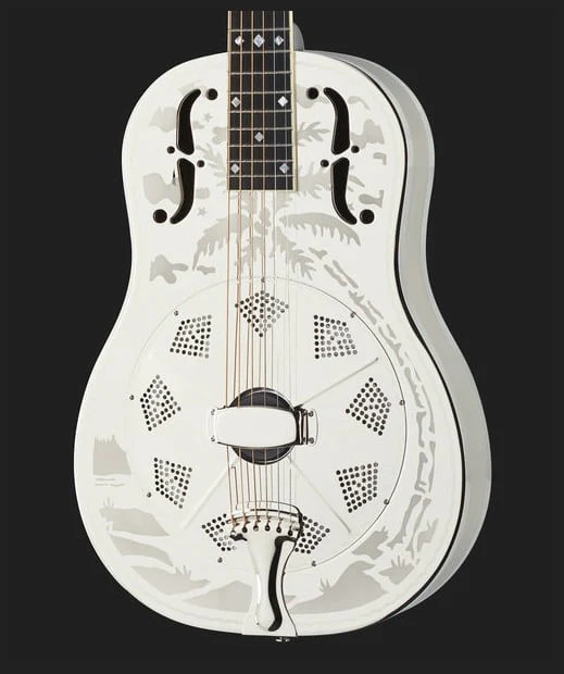NATIONAL RESOPHONIC STYLE O DELUXE BRASS SINGLE CONE 14 FRET GUITARRA RESONADORA - Image 9