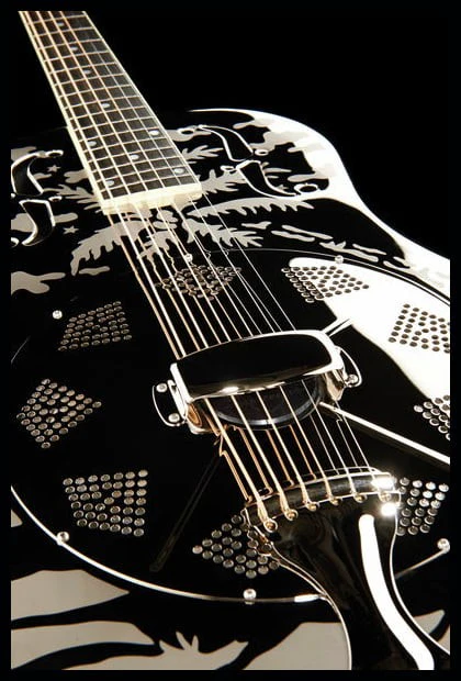NATIONAL RESOPHONIC STYLE O SINGLE CONE BRASS 12 FRETS GUITARRA RESONADORA - Image 4