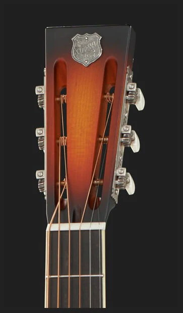 NATIONAL RESOPHONIC STYLE O SINGLE CONE BRASS 12 FRETS GUITARRA RESONADORA - Image 5