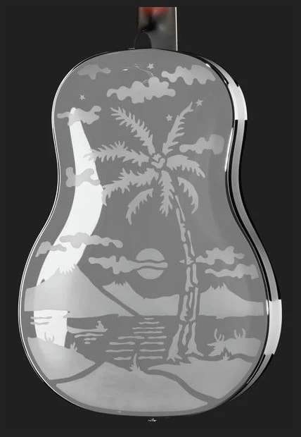 NATIONAL RESOPHONIC STYLE O SINGLE CONE BRASS 12 FRETS GUITARRA RESONADORA - Image 6