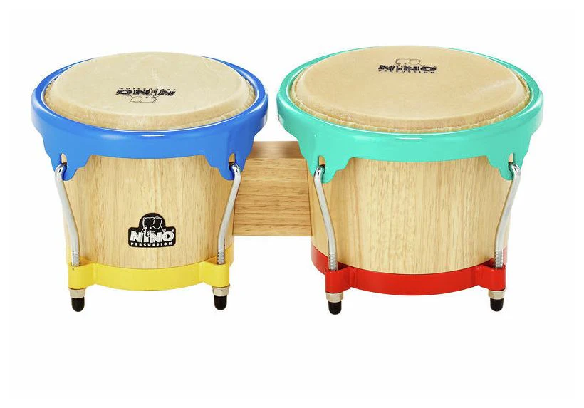 NINO PERCUSSION 3NT HK HARLEKIN BONGOS - Image 2