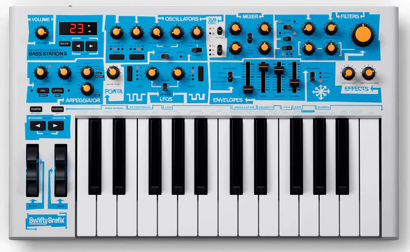 NOVATION BASS STATION II SWIFTY EDITION SINTETIZADOR MONOFONICO
