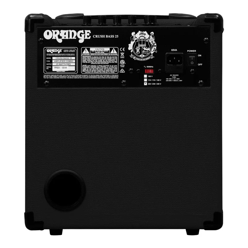 ORANGE CRUSH BASS 25 BLACK AMPLIFICADOR BAJO NEGRO - Image 5