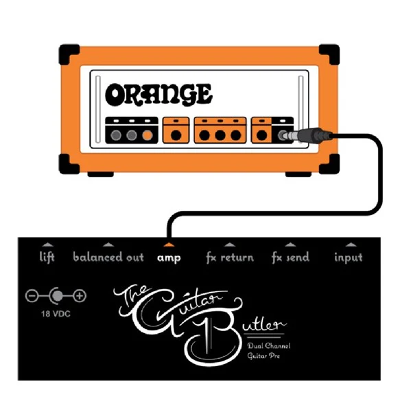ORANGE GUITAR BUTLER PEDAL PREAMPLIFICADOR GUITARRA - Image 10