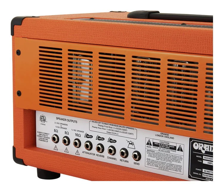 ORANGE ROCKERVERB 50H MKIII AMPLIFICADOR CABEZAL GUITARRA - Image 6