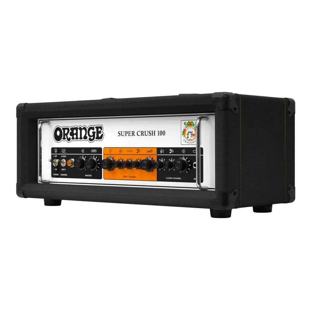 ORANGE SUPER CRUSH 100H BLK AMPLIFICADOR CABEZAL GUITARRA NEGRO - Image 2
