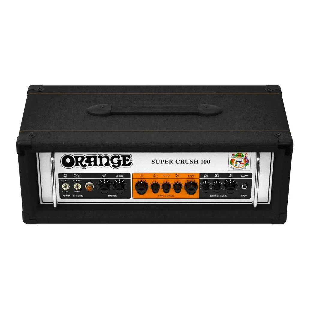 ORANGE SUPER CRUSH 100H BLK AMPLIFICADOR CABEZAL GUITARRA NEGRO - Image 3