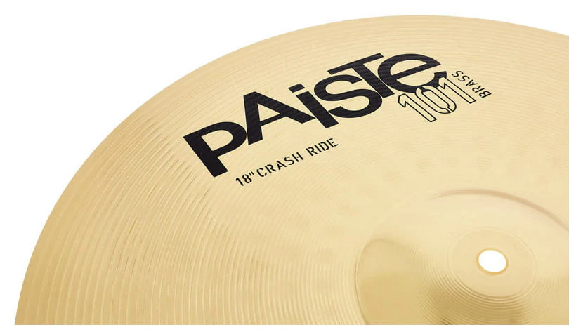 PAISTE 18 101 BRASS CRASH RIDE PLATO BATERIA 18 PULGADAS - Image 3