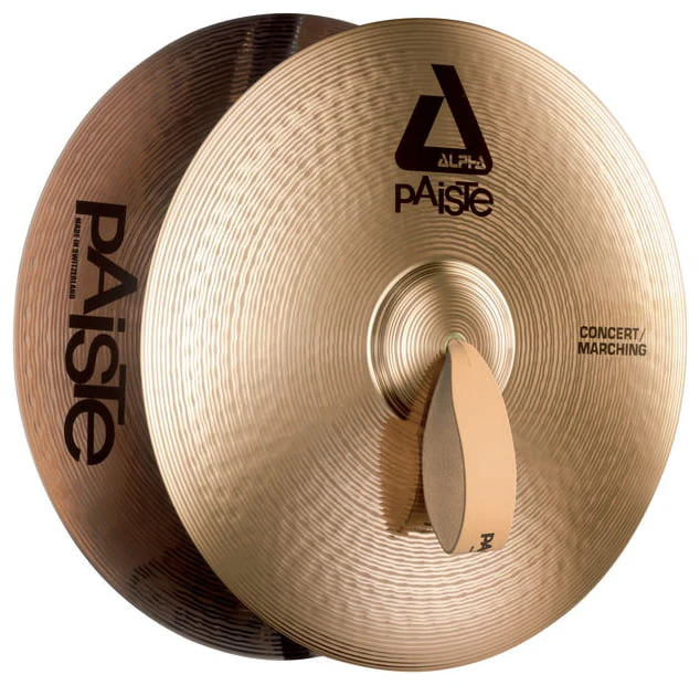 PAISTE 18 ALPHA CONCERT MARCHING PAREJA DE PLATOS DE MARCHA 18 PULGADAS
