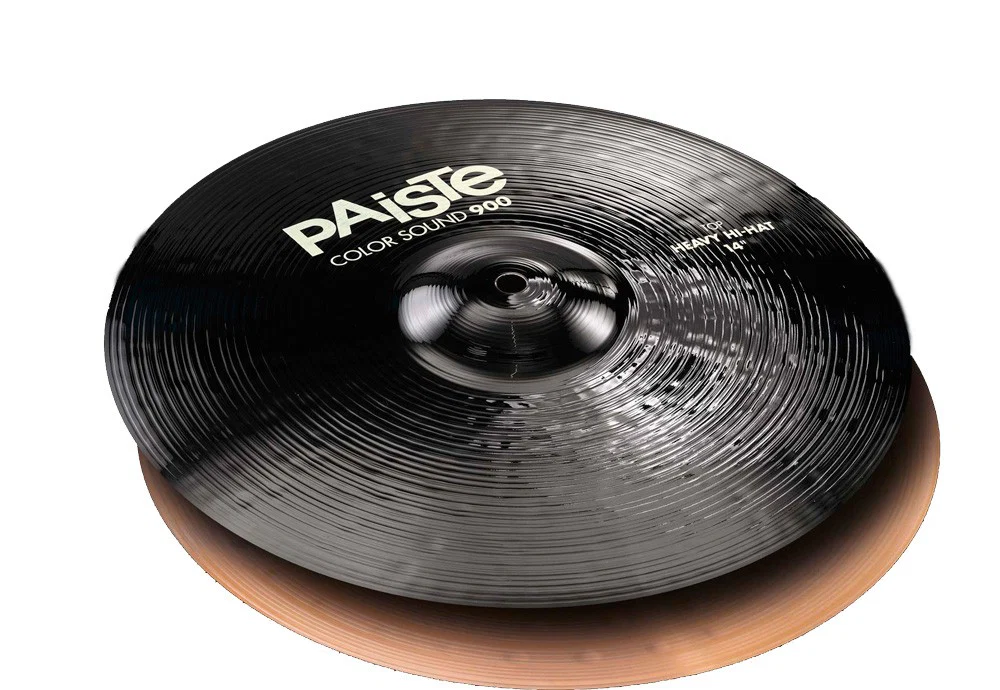 PAISTE 900 COLOR SOUND BLACK HEAVY HIHAT 15 PLATOS BATERIA