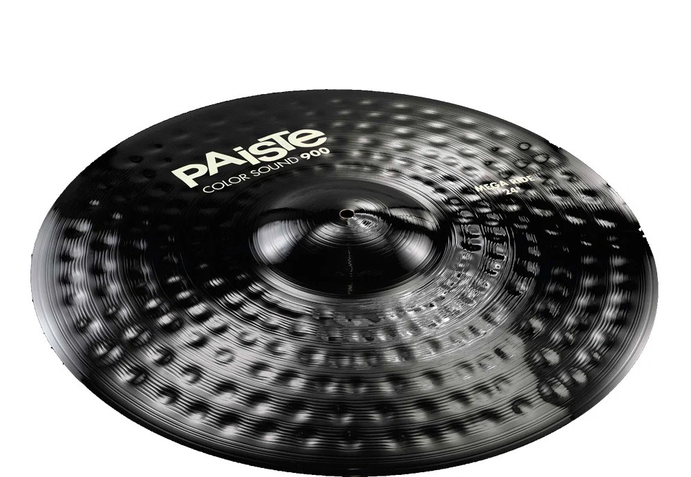 PAISTE 900 COLOR SOUND BLACK MEGA RIDE 24 PLATO BATERIA