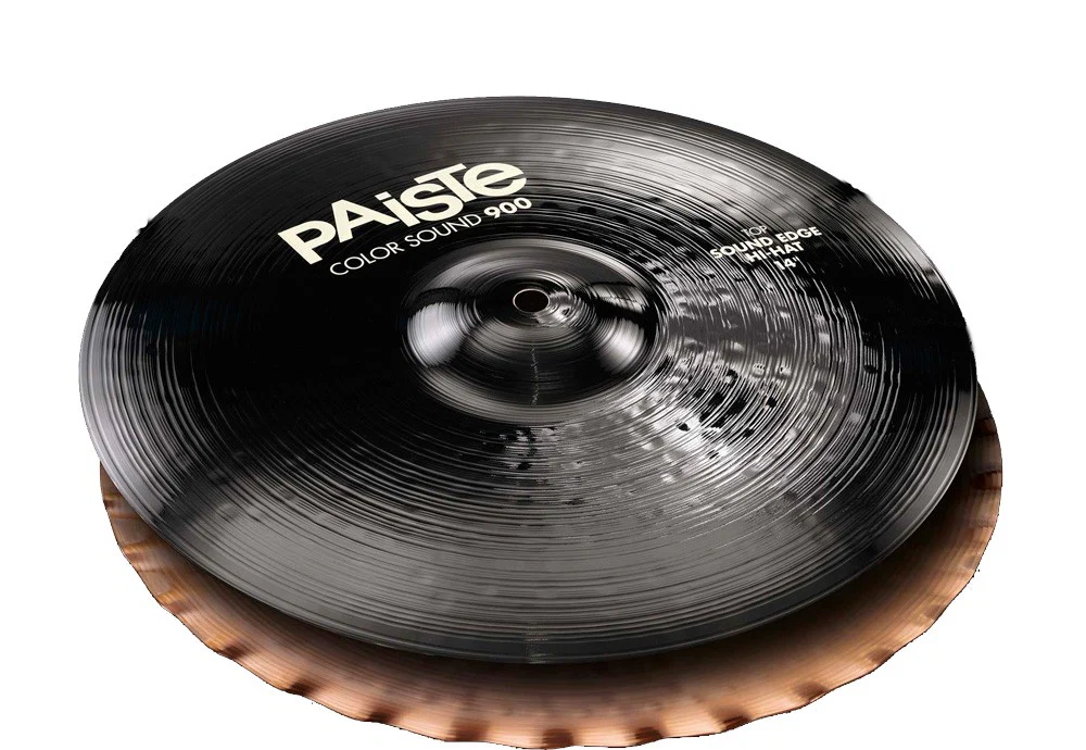 PAISTE 900 COLOR SOUND BLACK SOUND EDGE HI-HAT 14 PLATOS BATERIA