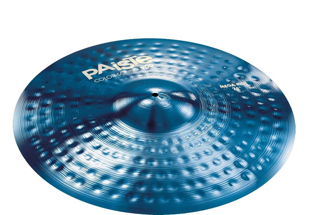 PAISTE 900 COLOR SOUND BLUE MEGA RIDE 24 PLATO BATERIA